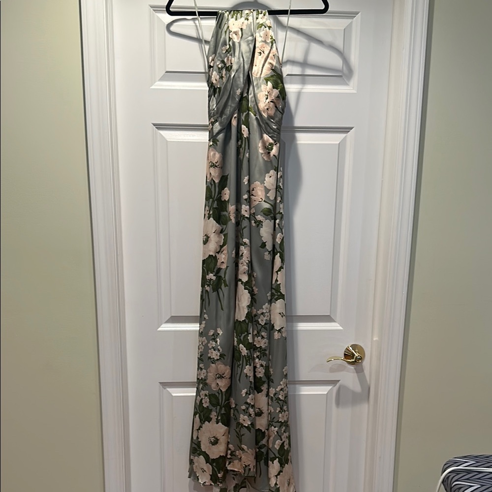 NWT Reformation Floral Halter Maxi Dress size 8P